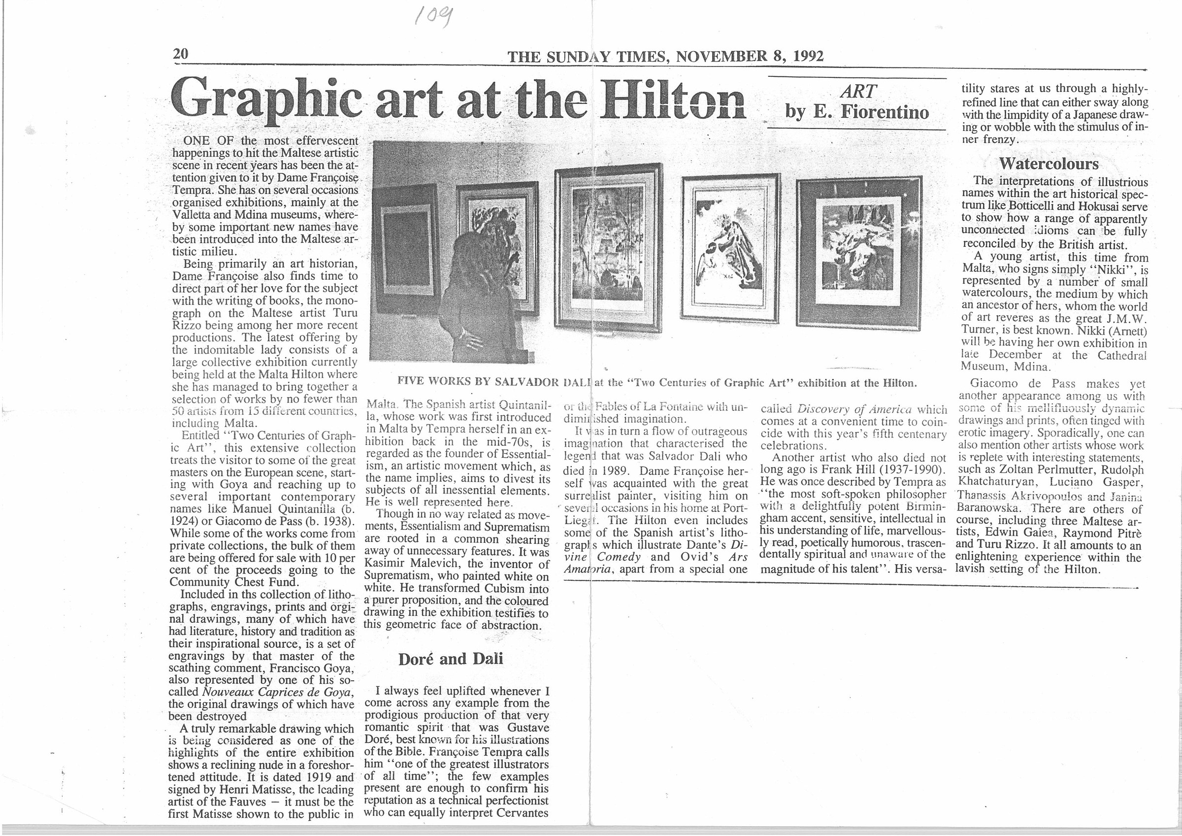 Graphic art at the Hilton